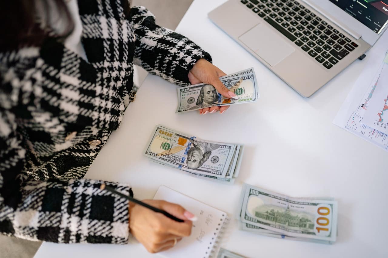 business owner counting money