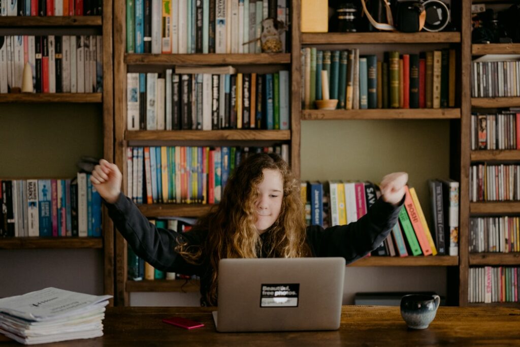 teen working on a homework assignment 