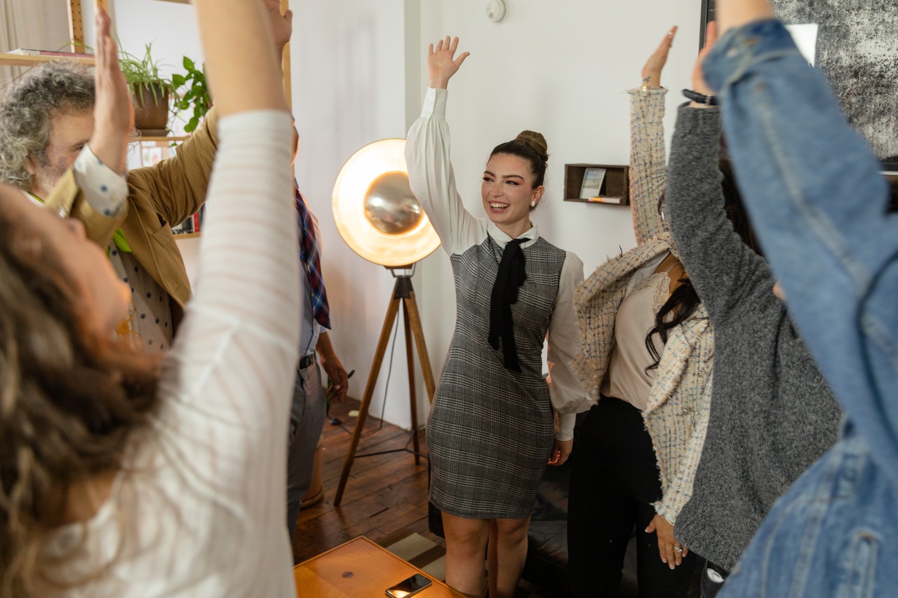 a group of young entrepreneurs in a meeting 