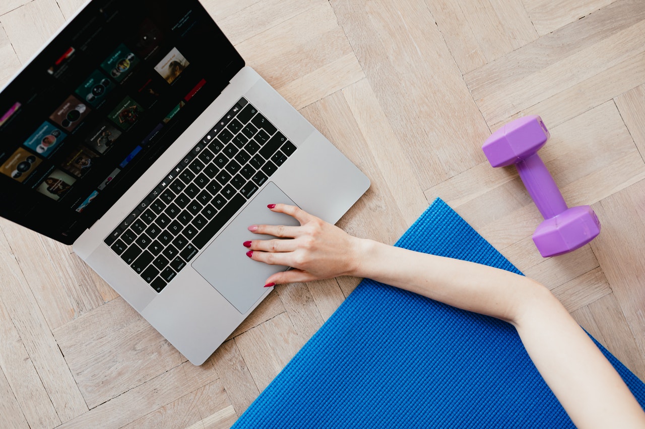 you can take a online workout class as well 